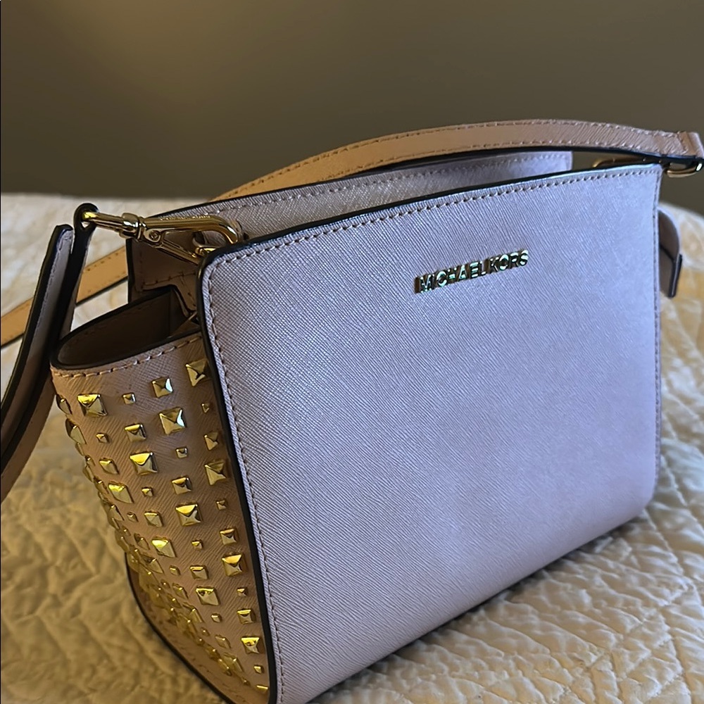Michael Kors blush  Studded Crossbody Bag